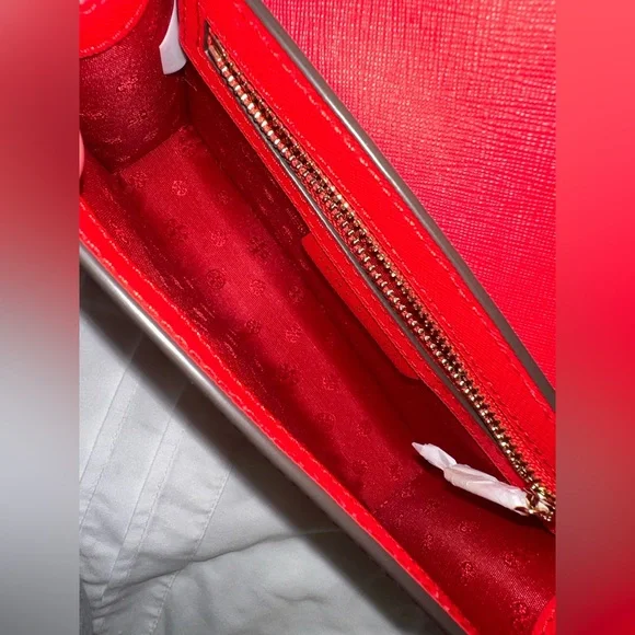 Tory Burch red crossbody handbag